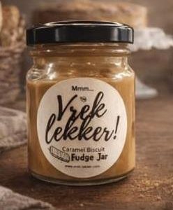 Caramel Biscuit Fudge Jar